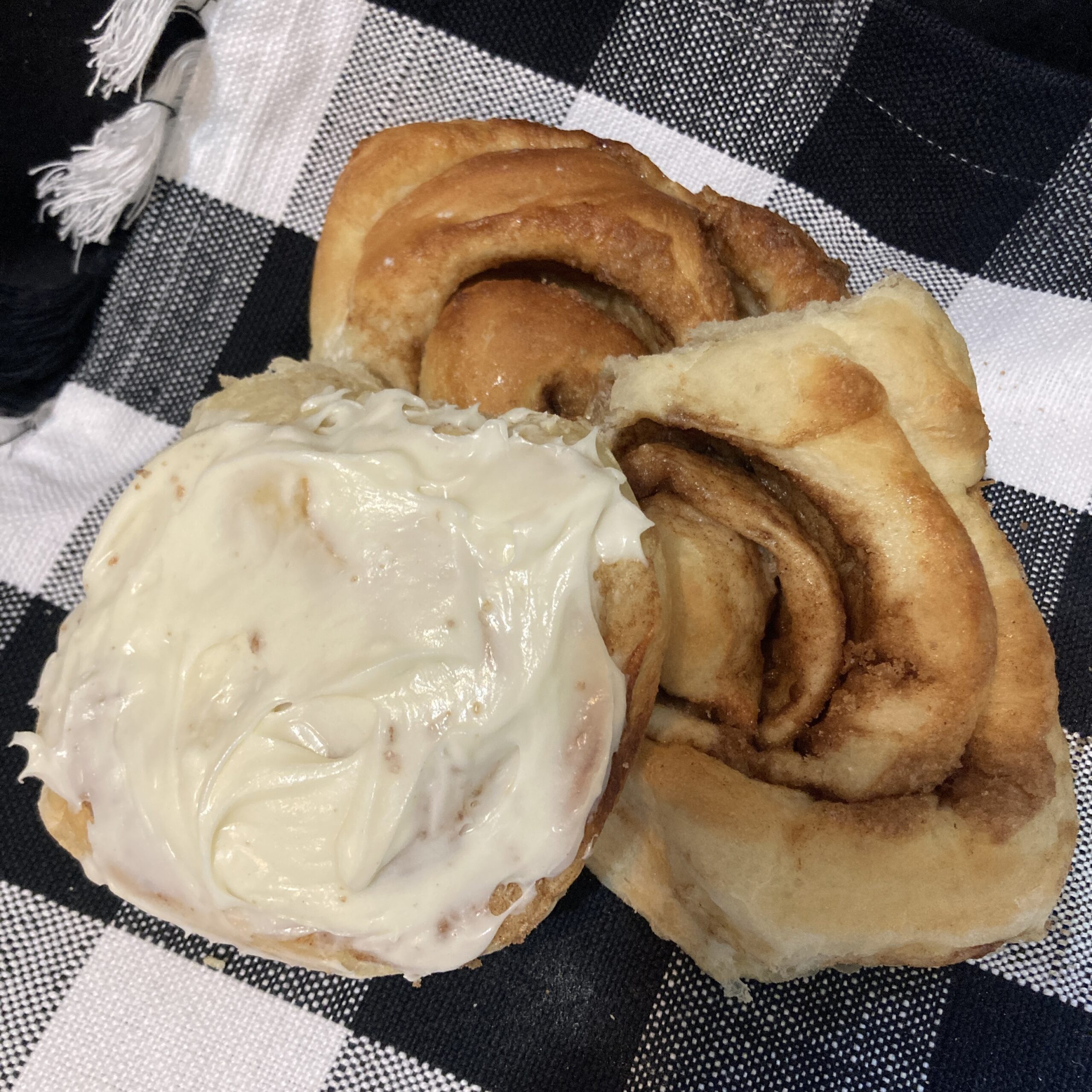 Several Cinnamon Rolls